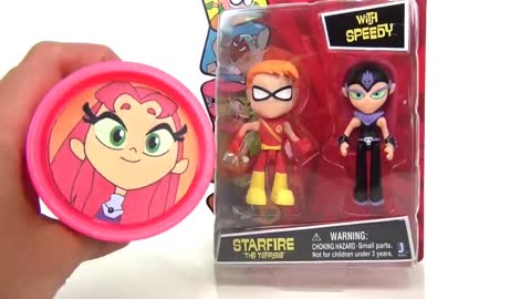 TEEN TITANS GO Playdoh Surprises with Robin, Beast Home Learning