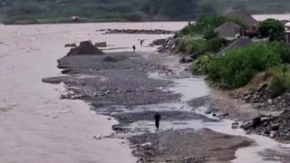 Philippine river swells after Cyclone Kompasu