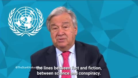 Pathological liar, puppet politician and Secretary-General of the United Nations, António Guterres