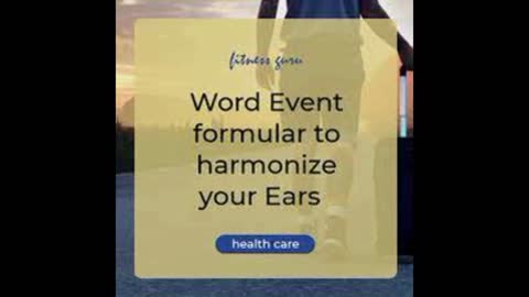 Word Event formular to harmonize your Ears
