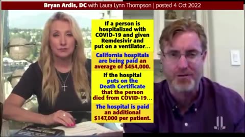 INCENTIVISED TO LIE: HOSPITALS RECEIVED UP TO 600K PER PATIENT TO SAY COVID WAS CAUSE OF DEATH