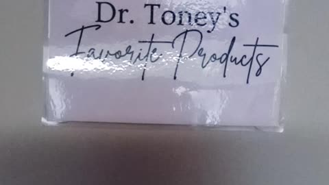 Dr Toney's favorite products