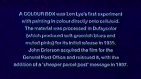 A Color Box (Len Lye, 1935) // Classics Cartoon