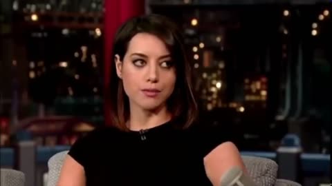 Aubrey Plaza being hilarious in many occassions in her TV Shoot.