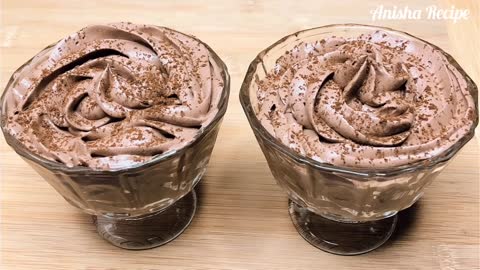 Only 2 Ingredients Chocolate Mousse in 15 Minutes _ Chocolate Dessert Recipe _ Chocolate Mousse
