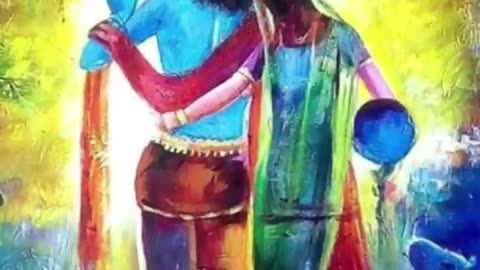 Radha Krishna. Holi pic.... happy holi