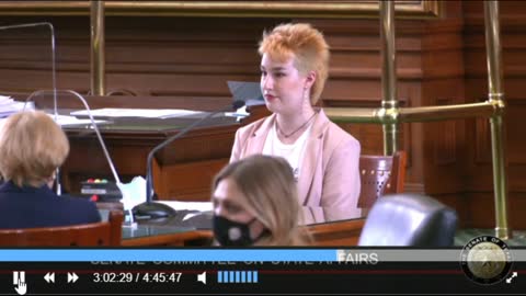 Nonbinary identifying teen testifies at public hearing about surgery received at 17 yrs old.