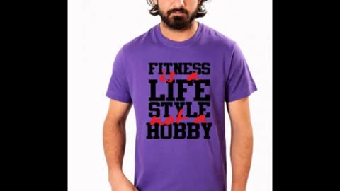 Purple Colour Funny T Shirts