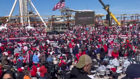 What a crowd at Trump's rally in New Jersey. WATCH