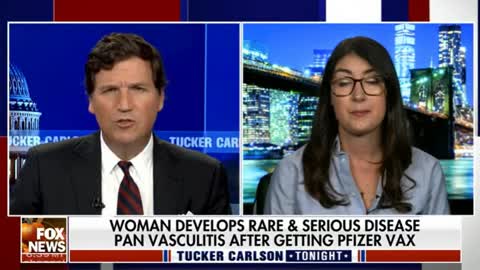 Tucker Carlson with the COVID vaccine injured Danielle Roszkowski | 11/23/22