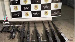 Polícia civil e exército recuperaram mais duas metralhadoras