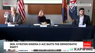 SHOCKER: Kyrsten Sinema Quits The Democratic Party