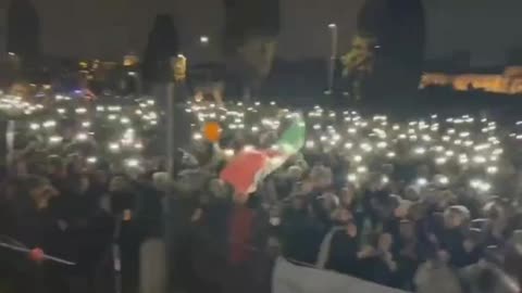 Rome, Italy - Protest against medical tyranny & illegal vaccine mandates