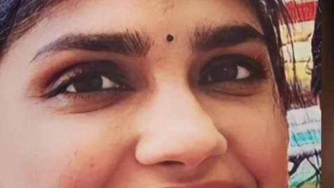 Actress Eranjani Nose Hole and Lips CloseUp vertically Edit
