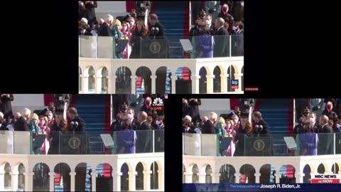 Joe Bidens inauguration “Live”How did Washington Post MSDNC AND NBC have exactly same footage?