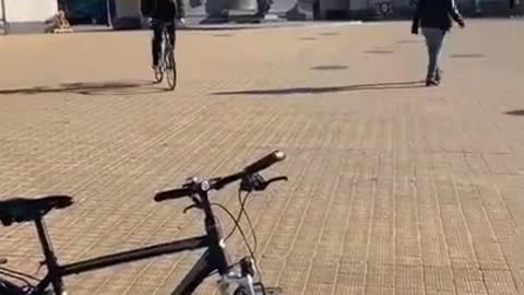 Guy Falls Into Sand After Jumping Bike Off Elevated Surface