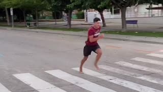 Barefoot Runners Test Car Speedometer