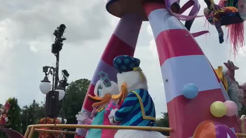 Pinocchio in the Disney World Parade August 2018