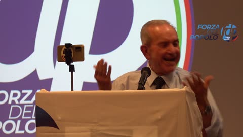 Intervento di Roberto Petrella al raduno FdP dell'1 luglio 2023 a Pomezia