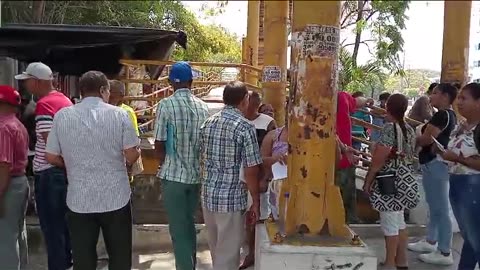 Protesta de pensionados en Clínica El Bosque