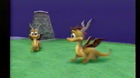 Spyro The Dragon PSX Color Test (VHS Composite Video)
