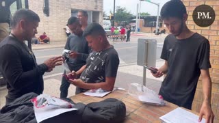 Migrants Are Receiving Phones After Crossing The Border