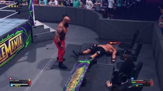 WWE 2K23(PS5) Brock Lesnar VS Braun Strowman - Extreme Rules Match(Ring Break)