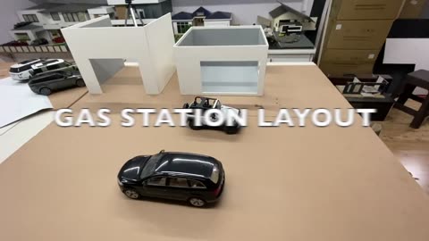 DIY Miniature Petrol Station Diorama for Diecast Model Cars