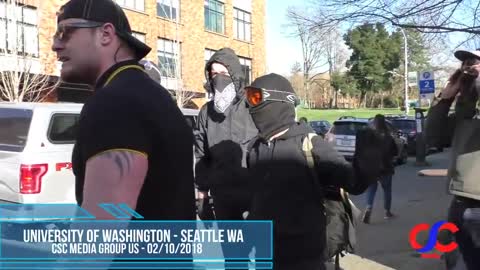 Proud Boys Confront AntiFa At UDub After Tires Get Slashed And They Get Pepper Sprayed