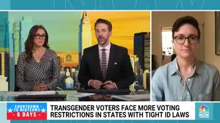 NBC guest claims “voter ID laws disproportionately impact trans people.”