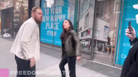 AOC UNRAVELS! Squad Member Snaps When NYC Protestors Demand She Say Genocide [WATCH]