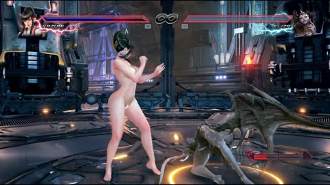 Tekken 7 NyoTengu Trampling Queen Lilith With Her Attractive White Fungus Big Toe ❤ Fap Session 👍