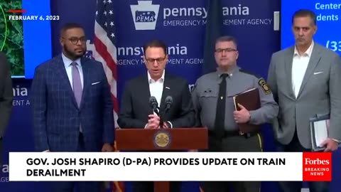 Gov. Josh Shapiro gives updates on train derailment