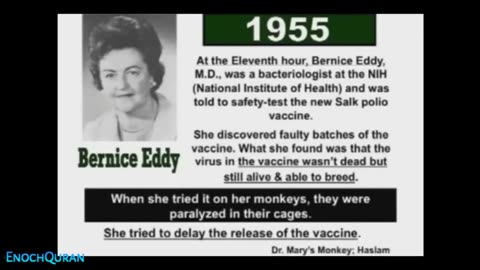 Slow Kill From Polio Vaxxines of the 1950's on Verified!