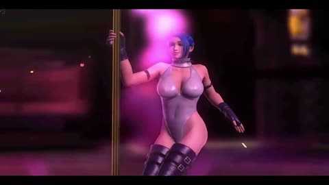 Street Fighter EX Plus Alpha - Blair Dame Pole Dancing
