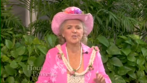 Patricia Bragg on the Hour of Power TV show at the world's famous Crystal Cathedral