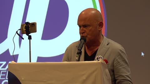 Intervento di Andrea Colombini al raduno FdP dell'1 luglio 2023 a Pomezia