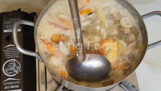 Amazing cooking pork with lobster soup recipe