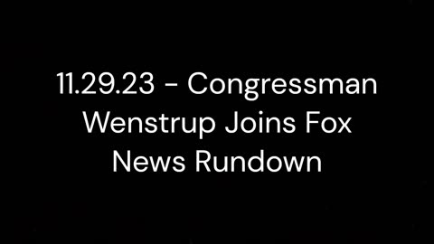 Wenstrup Joins the Fox News Rundown to Discuss His Decision to Retire From Congress.