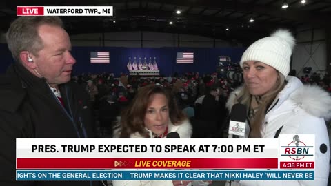 FULL INTERVIEW: Lisa McClain at President Trump Rally in Waterford Township, MI - 2/17/24
