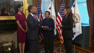 0133. Vice President Harris Ceremonially Swears-In Ambassador Yohannes Abraham