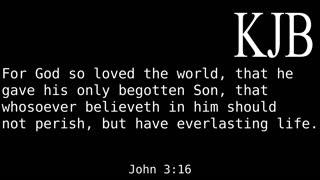 For God So Loved The World - John 3:16