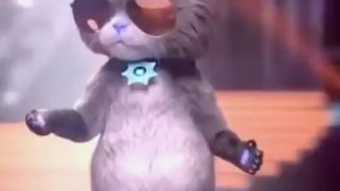 Cute cat dancing