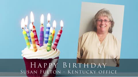 Happy birthday to Susan Fulton