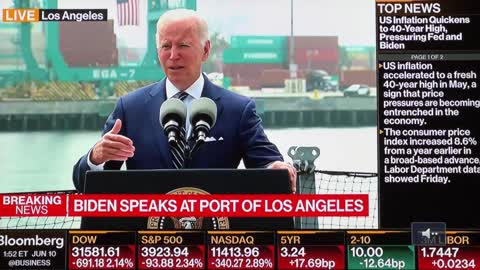 Biden at Port of LA 6-10-2022