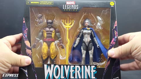 Marvel Legends Wolverine and Lilandra Neramani Action Figure Review | Brood | 50th Anniversary