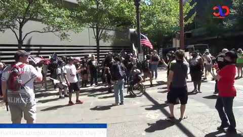 New Tape! Patriots Defend Themselves With Paintball Guns & Bear Mace In Downtown Portland On Day 79