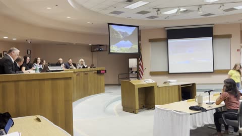 Ronald F Owens Jr addresses Elk Grove Unified School District Board Meeting on July 18, 2023.