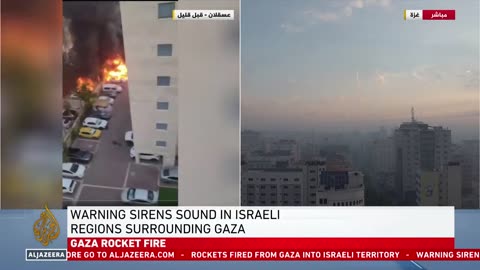 Breaking News_ Gaza rocket Fire Towards Israel