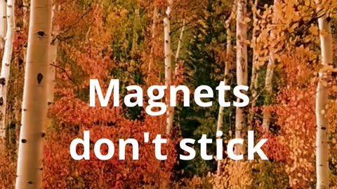 Magnets don't stick